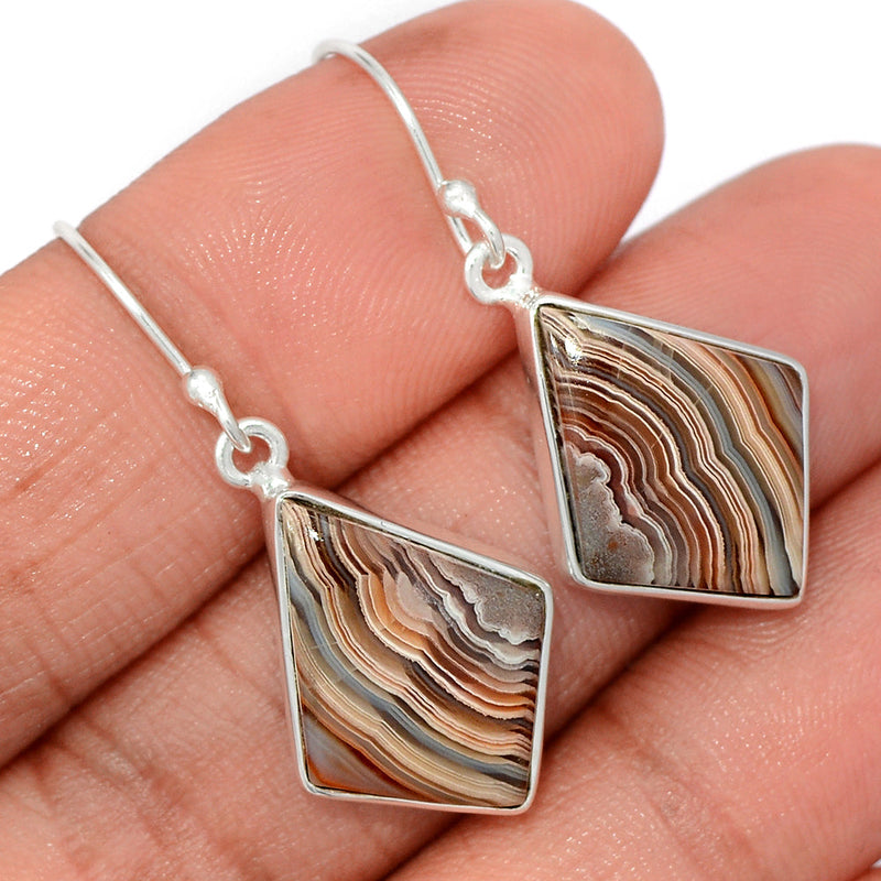 1.5" Laguna Lace Agate Earrings - LLAE954