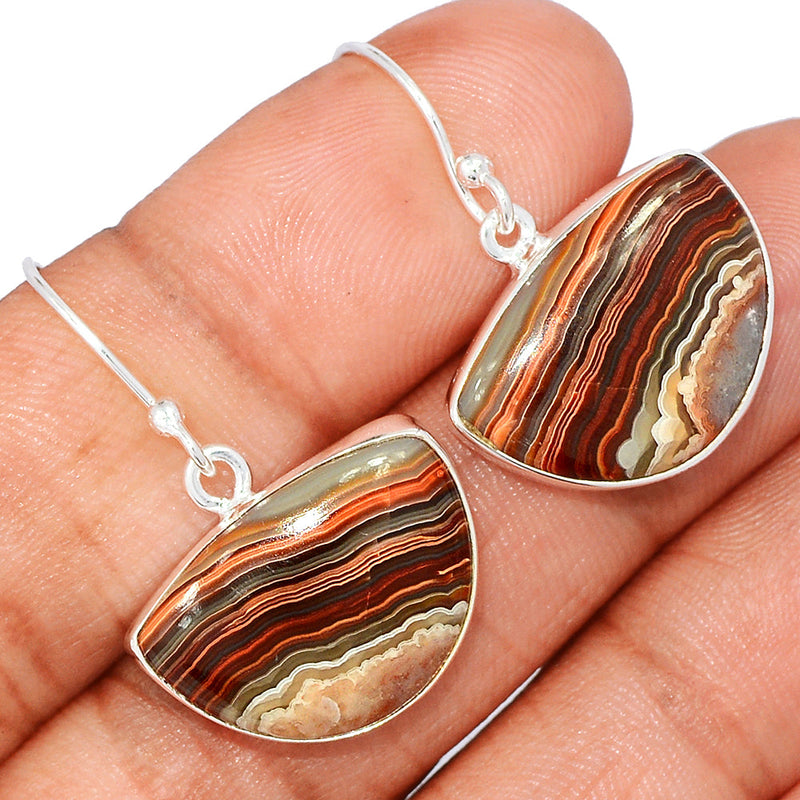 1.2" Laguna Lace Agate Earrings - LLAE966