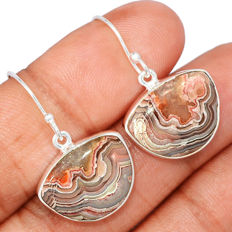 1.2" Laguna Lace Agate Earrings - LLAE968