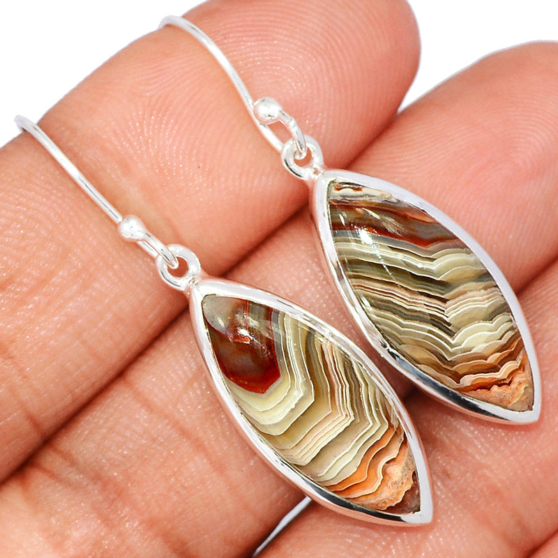 1.6" Laguna Lace Agate Earrings - LLAE969