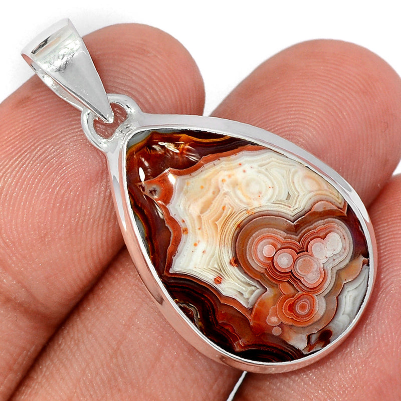 1.5" Laguna Lace Agate Pendants - LLAP2012