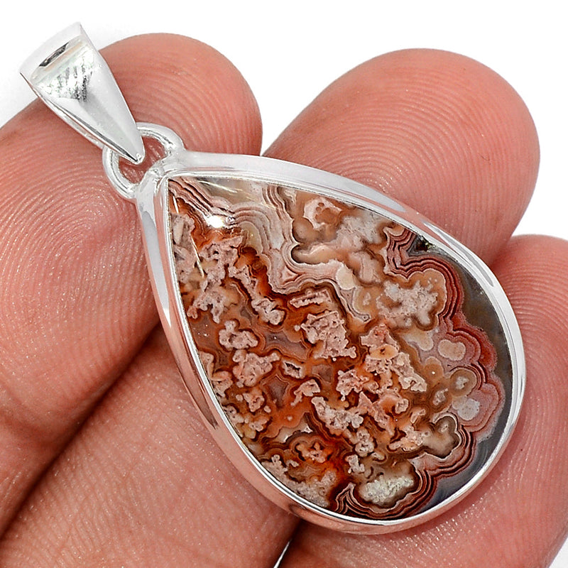 1.6" Laguna Lace Agate Pendants - LLAP2014