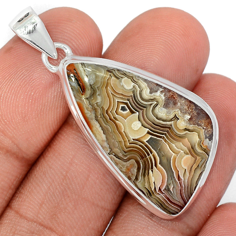 1.7" Laguna Lace Agate Pendants - LLAP2016