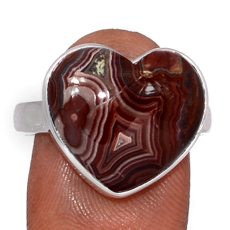 Heart - Laguna Lace Agate Ring - LLAR1572