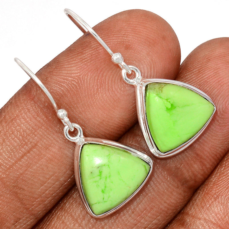 1.2" Citron Chrysoprase With Mint Chrysoprase Earrings - LMCE247