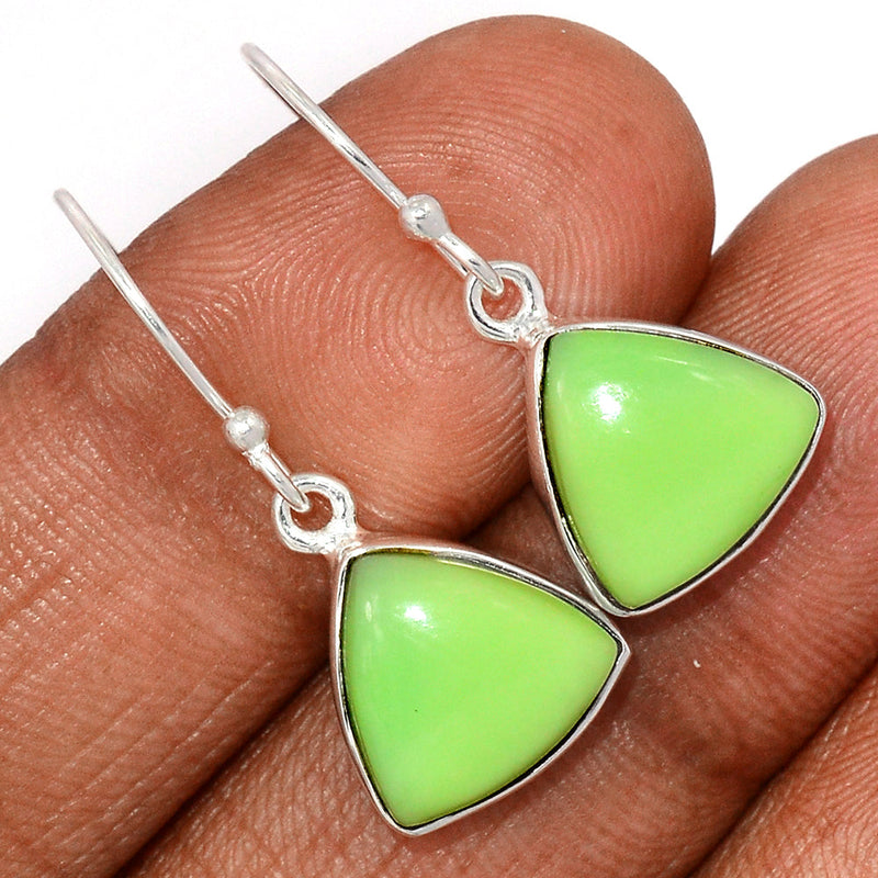 1.2" Citron Chrysoprase With Mint Chrysoprase Earrings - LMCE252