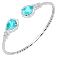 7*10 MM Pear - Larimar Bracelets - LRMB2