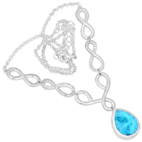 12*16 MM Pear - Larimar Necklace - LRMN1