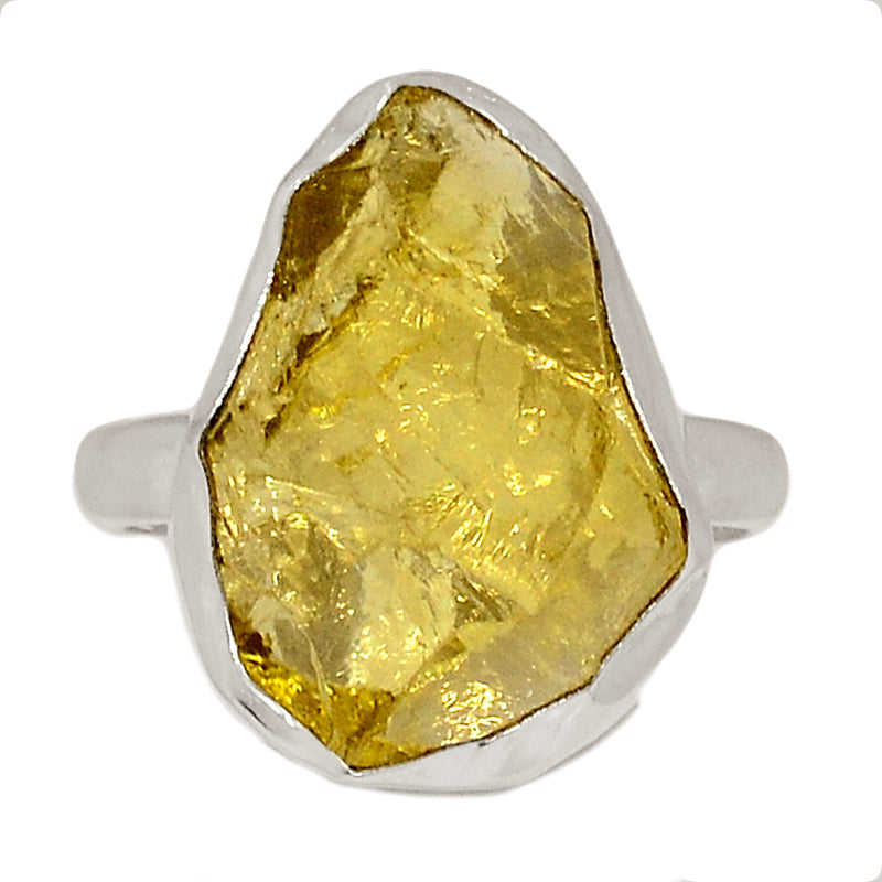 Lemon Topaz Rough Ring - LTRR176