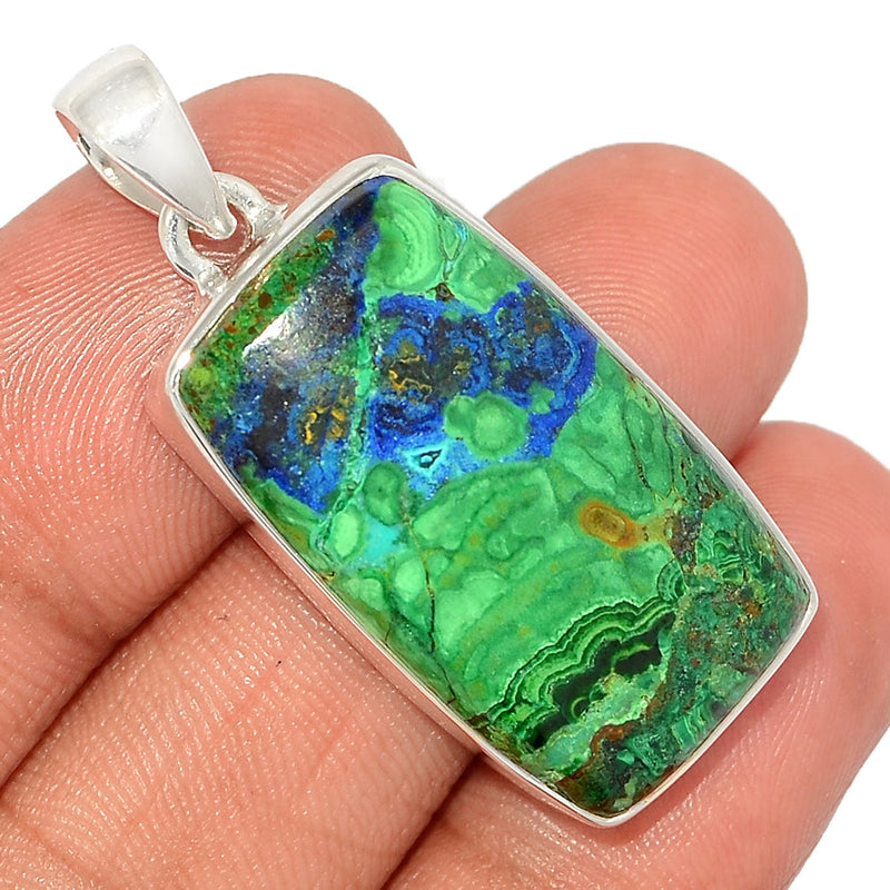 1.6" Malachite In Azurite Pendants - MAZP1118