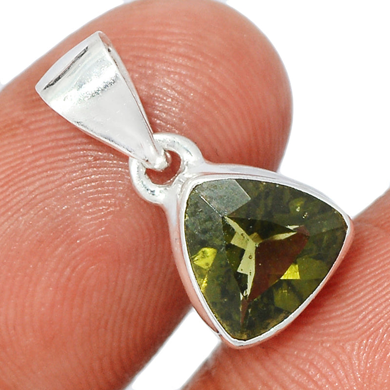 0.7" Moldavite Faceted Pendants - MDFP200