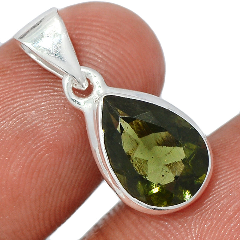 1" Moldavite Faceted Pendants - MDFP209