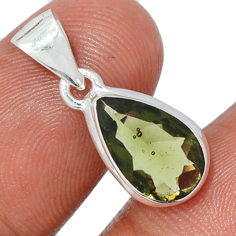 1" Moldavite Faceted Pendants - MDFP210