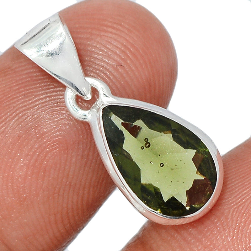 1" Moldavite Faceted Pendants - MDFP211