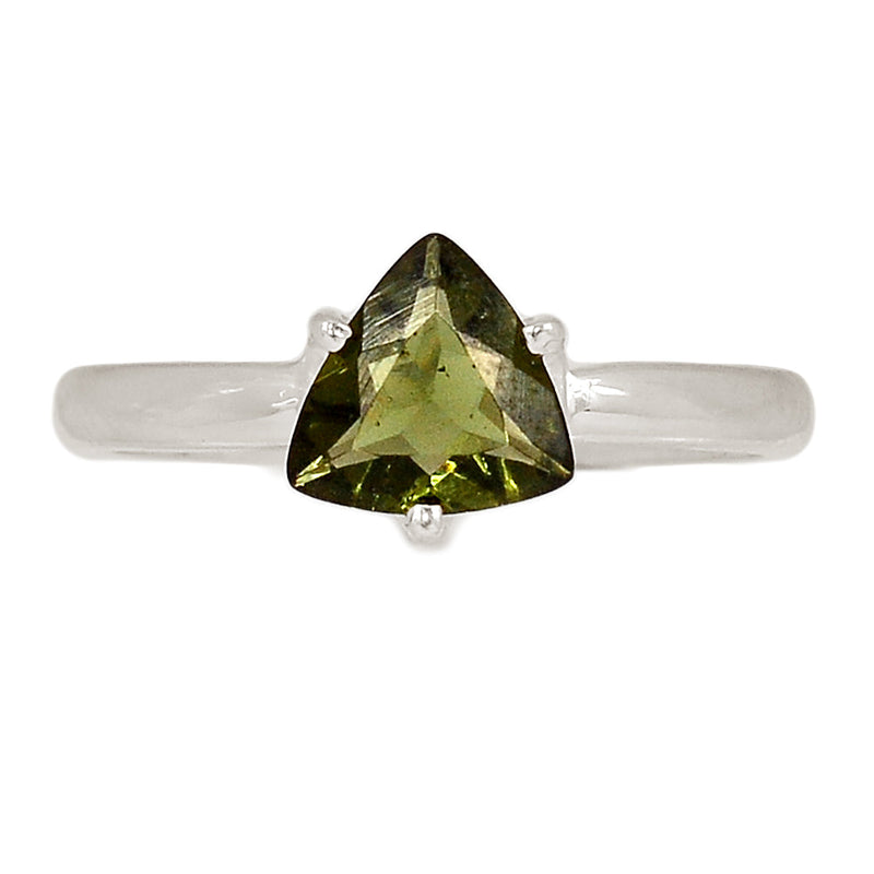 Claw - Moldavite Faceted Ring - MDFR111