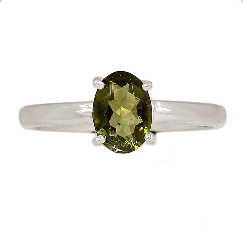 Claw - Moldavite Faceted Ring - MDFR112