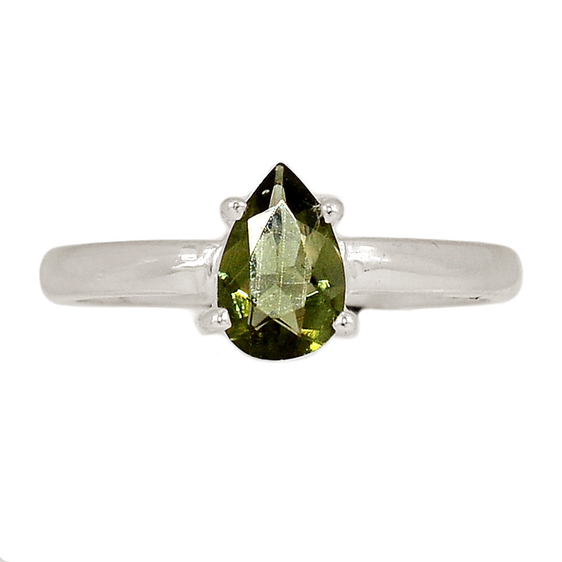 Claw - Moldavite Faceted Ring - MDFR117