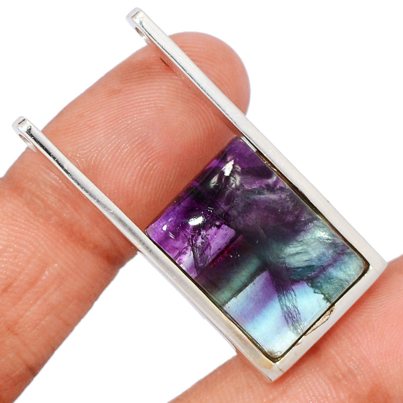 1.6" Rainbow Fluorite Pendants - MFCP1868