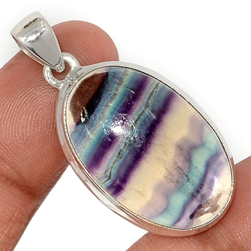 1.6" Rainbow Fluorite Pendants - MFCP1872