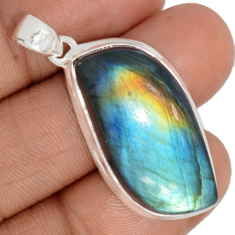 1.7" Multi Fire Labradorite Pendants - MFLP2013