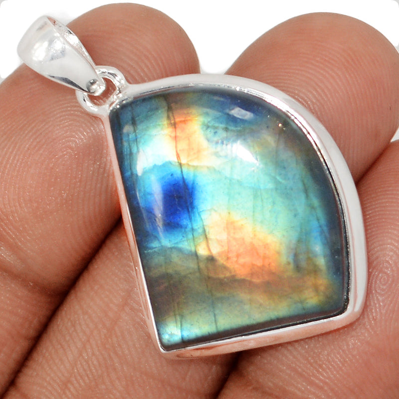 1.5" Multi Fire Labradorite Pendants - MFLP2026