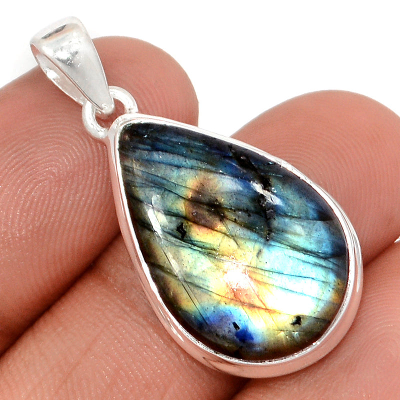 1.3" Multi Fire Labradorite Pendants - MFLP2044