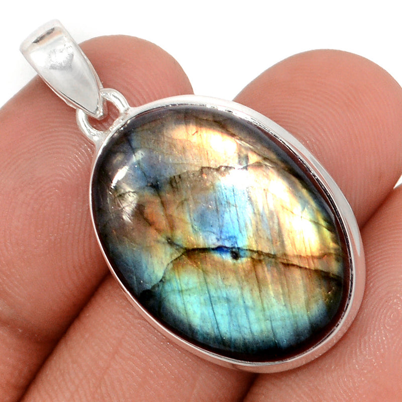 1.5" Multi Fire Labradorite Pendants - MFLP2046