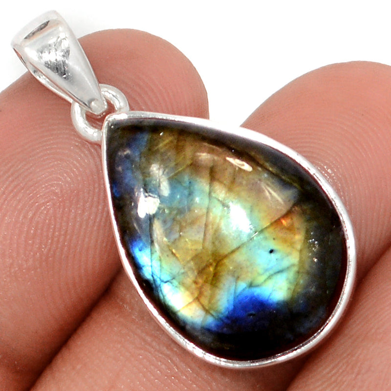 1.2" Multi Fire Labradorite Pendants - MFLP2051