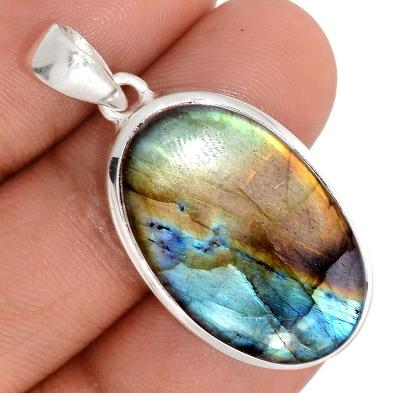 1.6" Multi Fire Labradorite Pendants - MFLP2055