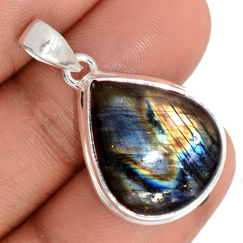 1.2" Multi Fire Labradorite Pendants - MFLP2060