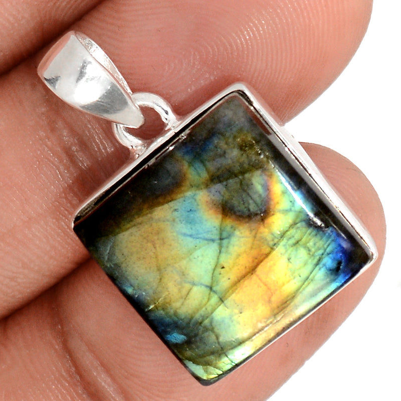 1.1" Multi Fire Labradorite Pendants - MFLP2062