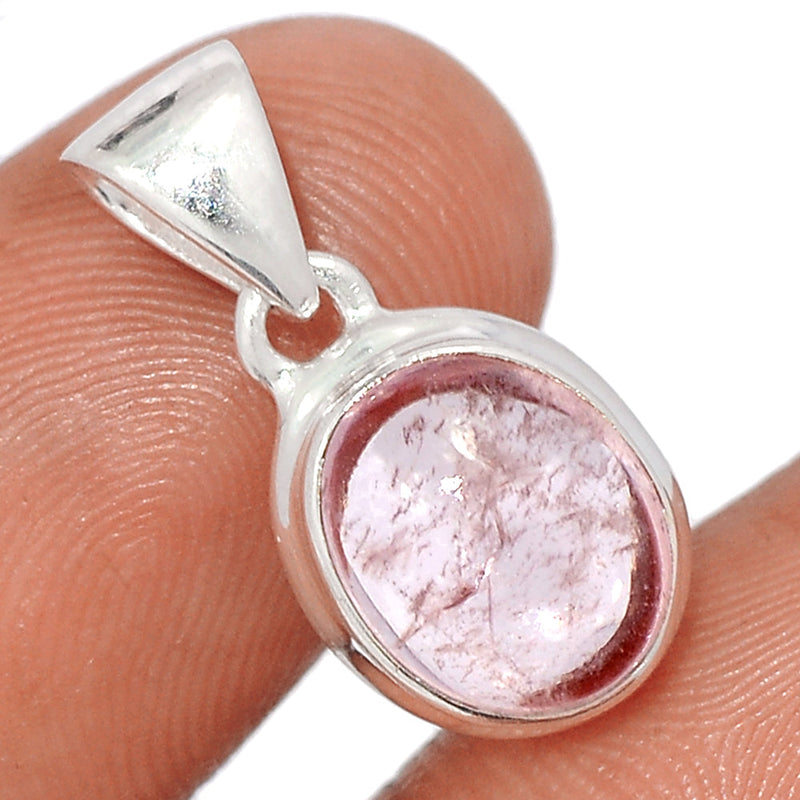 1" Morganite Cabochon Pendants - MGCP186