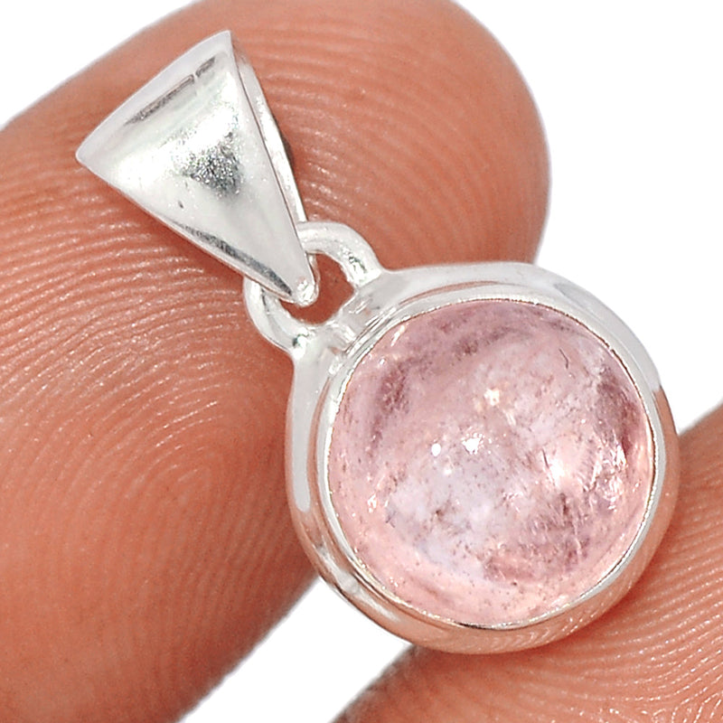 0.7" Morganite Cabochon Pendants - MGCP187