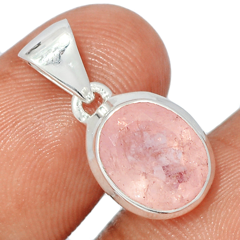 0.8" Morganite Faceted Pendants - MGFP552