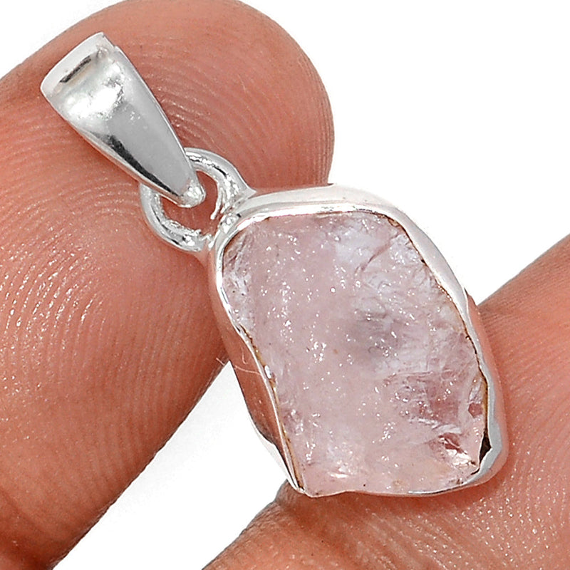 1.1" Morganite Rough Pendants - MGNP756