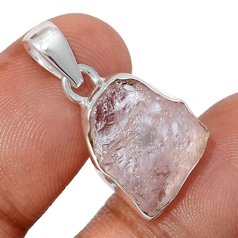 1.1" Morganite Rough Pendants - MGNP757