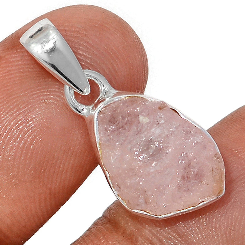 1" Morganite Rough Pendants - MGNP758