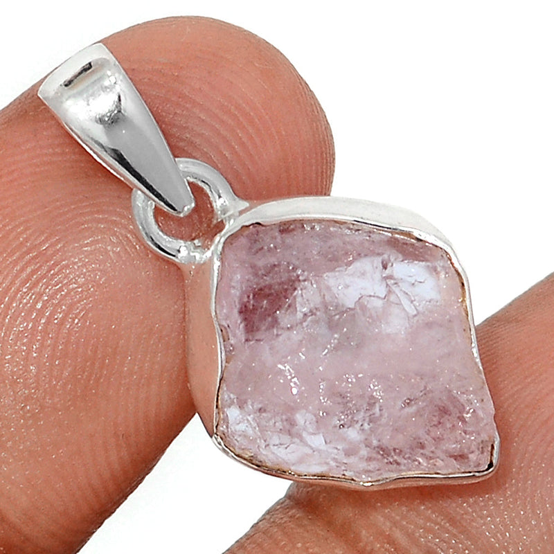 1.1" Morganite Rough Pendants - MGNP760