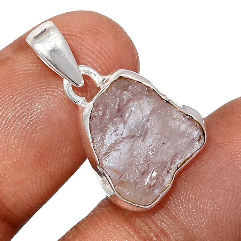 1" Morganite Rough Pendants - MGNP763