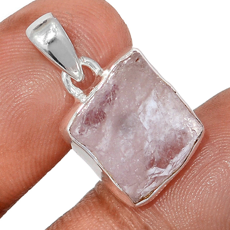 1" Morganite Rough Pendants - MGNP766