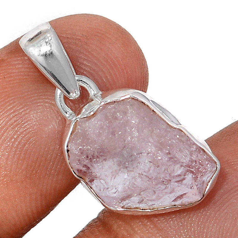 1" Morganite Rough Pendants - MGNP769