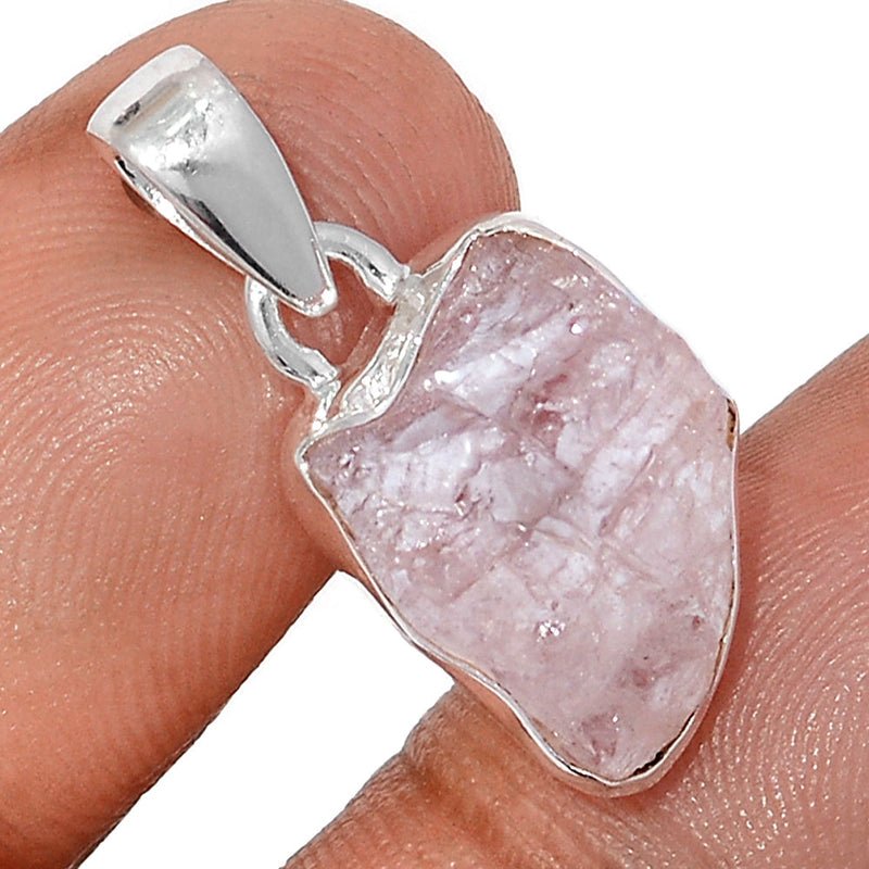 1" Morganite Rough Pendants - MGNP771