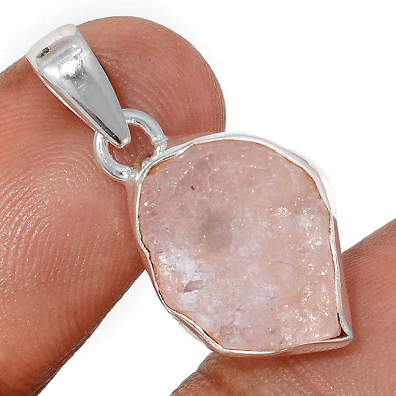 1.1" Morganite Rough Pendants - MGNP775