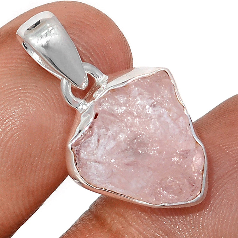 1" Morganite Rough Pendants - MGNP777