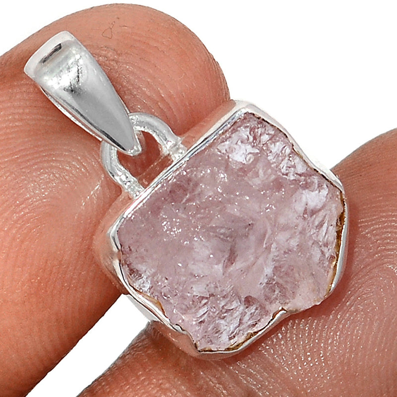 0.8" Morganite Rough Pendants - MGNP778