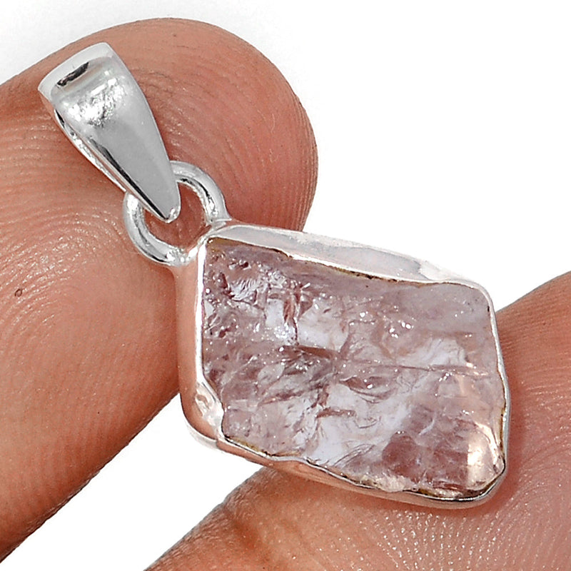 1.1" Morganite Rough Pendants - MGNP781