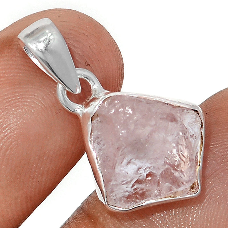 1" Morganite Rough Pendants - MGNP783