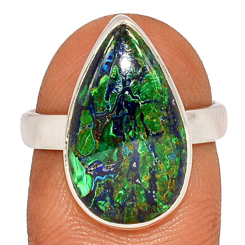 Malachite In Azurite Ring - MIAR654