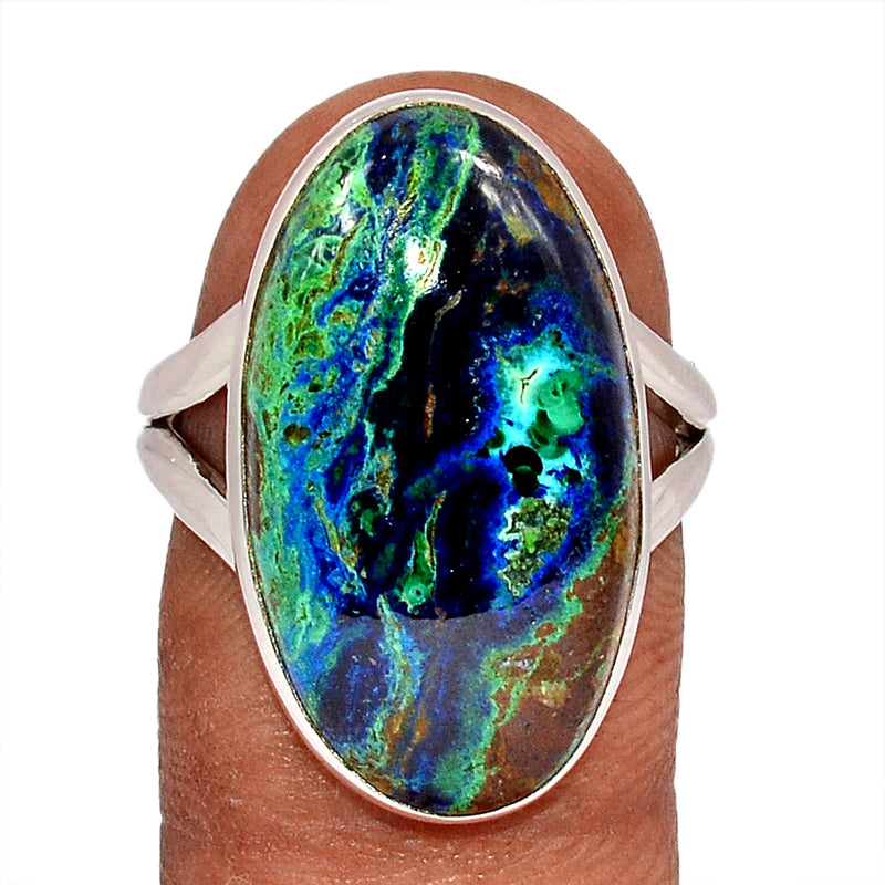 Malachite In Azurite Ring - MIAR659