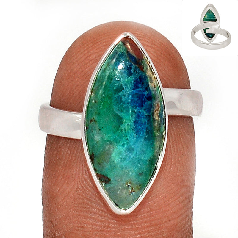 Malachite In Azurite Ring - MIAR660